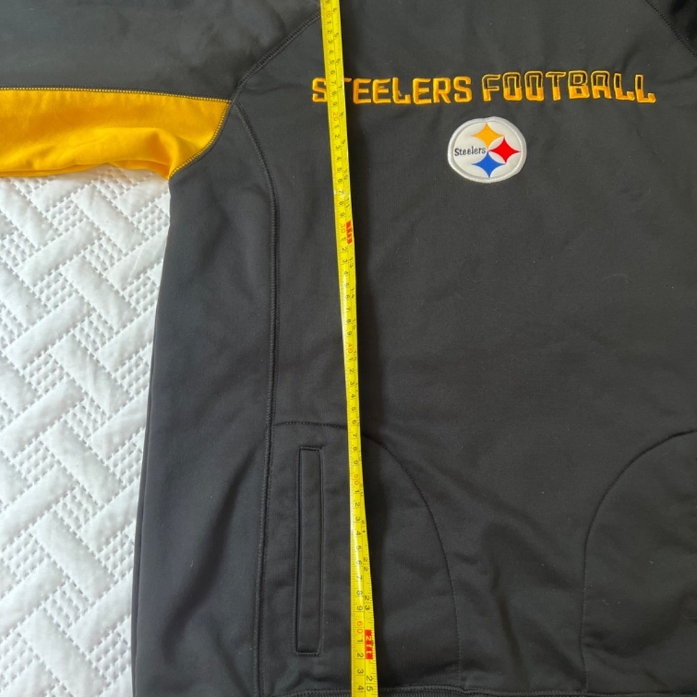 NFL Pittsburg Steelers Football Team Apparel Black Activewear Hoodie, Youth XL - Picture 3 of 10